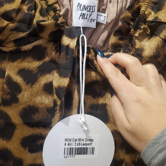 SOLD - Princess polly leopard dress - Picture 3 of 3